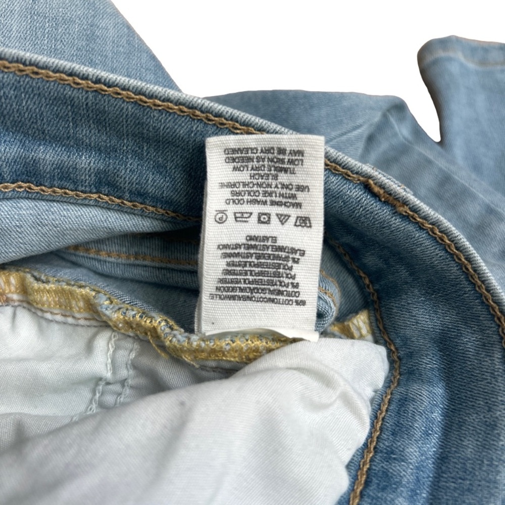 ✨SOLD✨ Free People Women’s Distressed Light Wash Skinny Jeans Size 26 Regular - Picture 5 of 13